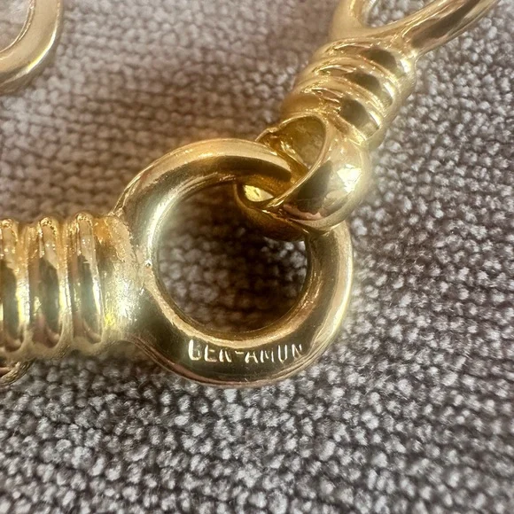 Ben-Amun Gold Chain Necklace Classic Statement Piece - Picture 8 of 10